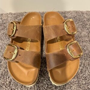 Birkenstock big buckle sandals